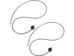 Conjunto de 2 Polias com Cabo de Aço BESPORTBLE para Aparelhos de Ginástica, Preto, Resistente