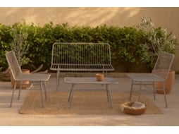 Conjunto ITEM Mesa e 3 Cadeiras (Metal - 115 x 53 x 83 cm - Branco)