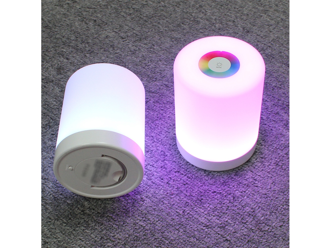 Rebe-lâmpada Led Noturna Com Controle Táctil 3 Níveis De Brilho Modos De Mudança De Cor Usb Bateria Recarregável Portátil
