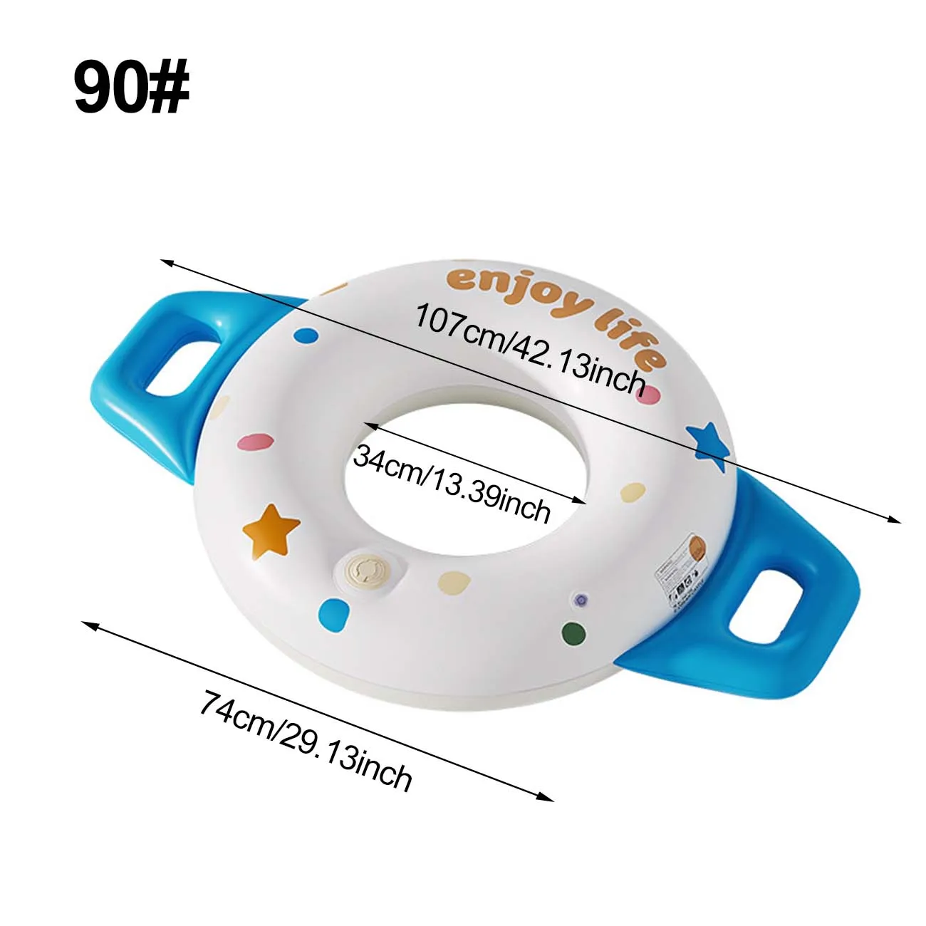 (azul 90) 1 Boia Inflável Para Piscina, Tapete Flutuante Para Adultos, Com Alças Duplas, Feita De Material De Pvc De Alta Resistência.