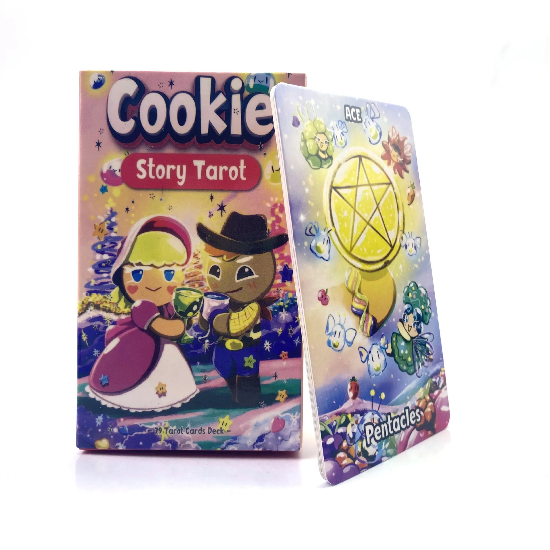 Novo Baralho De Tarô Cookie Story Com 78 Folhas, À Prova D'água E Durável, Perfeito Para Jogos Em Casa E De Tabuleiro.