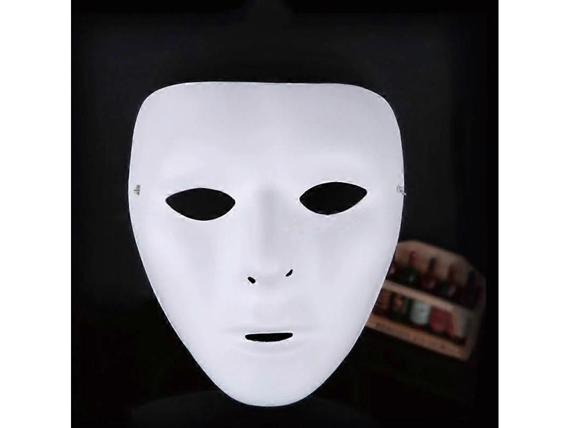 Máscara de dança Jabbawockeez de PVC ecológico para festa Halloween 15x18cm/16.5x19.5cm S/MARCA