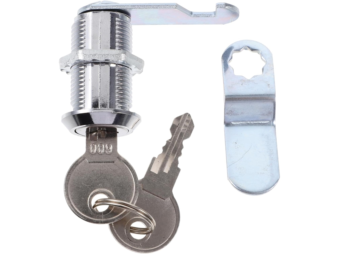 Fechaduras De Came Com Chave, Cilindro 5/8 Polegada, Para Armários,