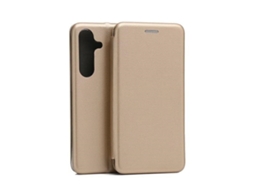 Capa para Samsung Galaxy S24 S BELINE Pele Sintética Magnética Dourado