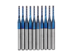Conjunto de 10 brocas de gravação de metal duro revestidas para PCB, medidas de 2,2 a 3,0 mm, com revestimento azul S/MARCA