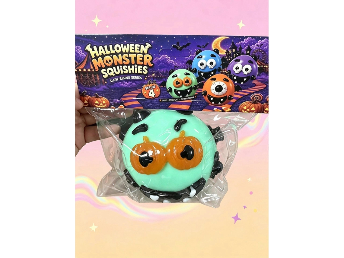 Brinquedo Squishy De Monstro De Halloween, Design De Apertar Em Tpr Maciogreen