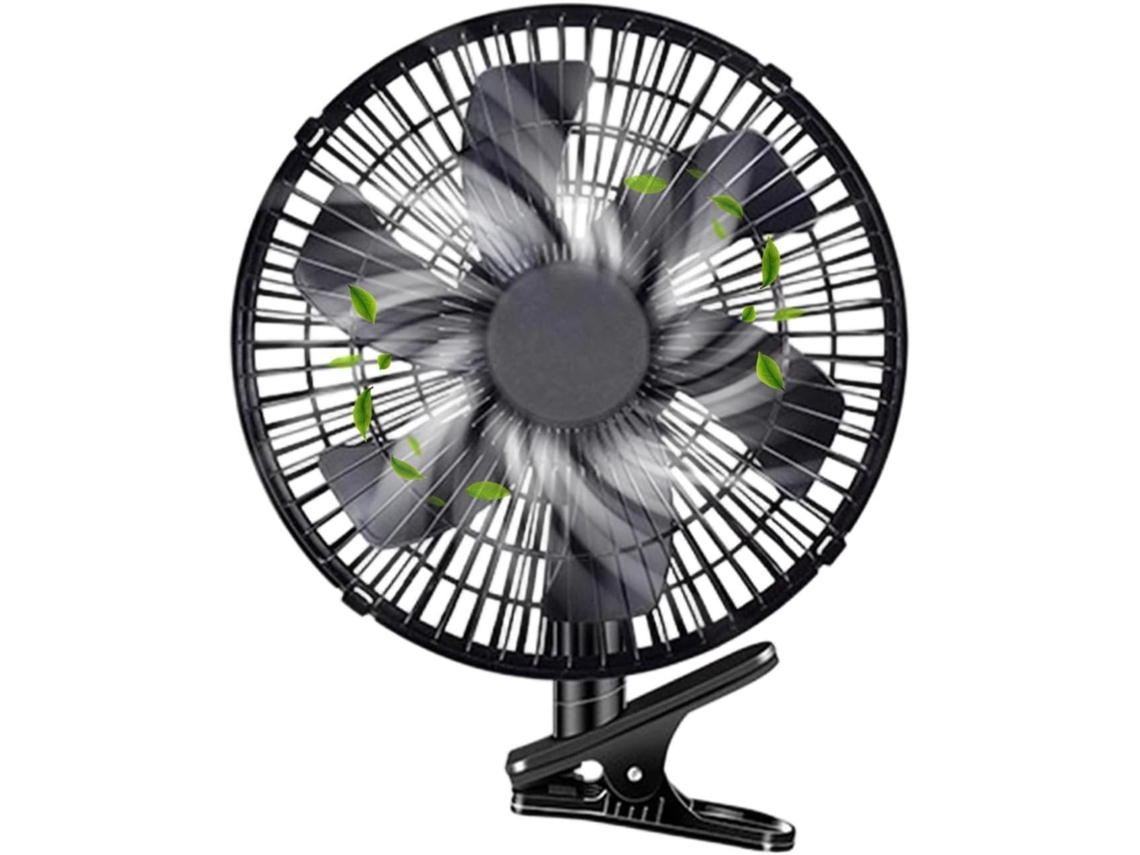 Ventilador Portátil Para Carro, Circulação De Ar Com 2 Velocidades E Clipe, 24v