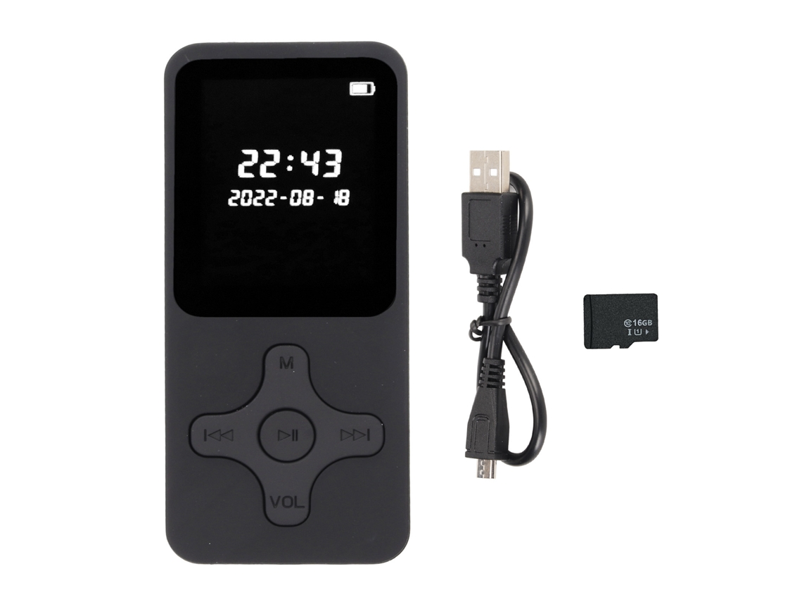 Reprodutor de Música LAXISCREED Mp3/mp4 Bluetooth 5.0 16g