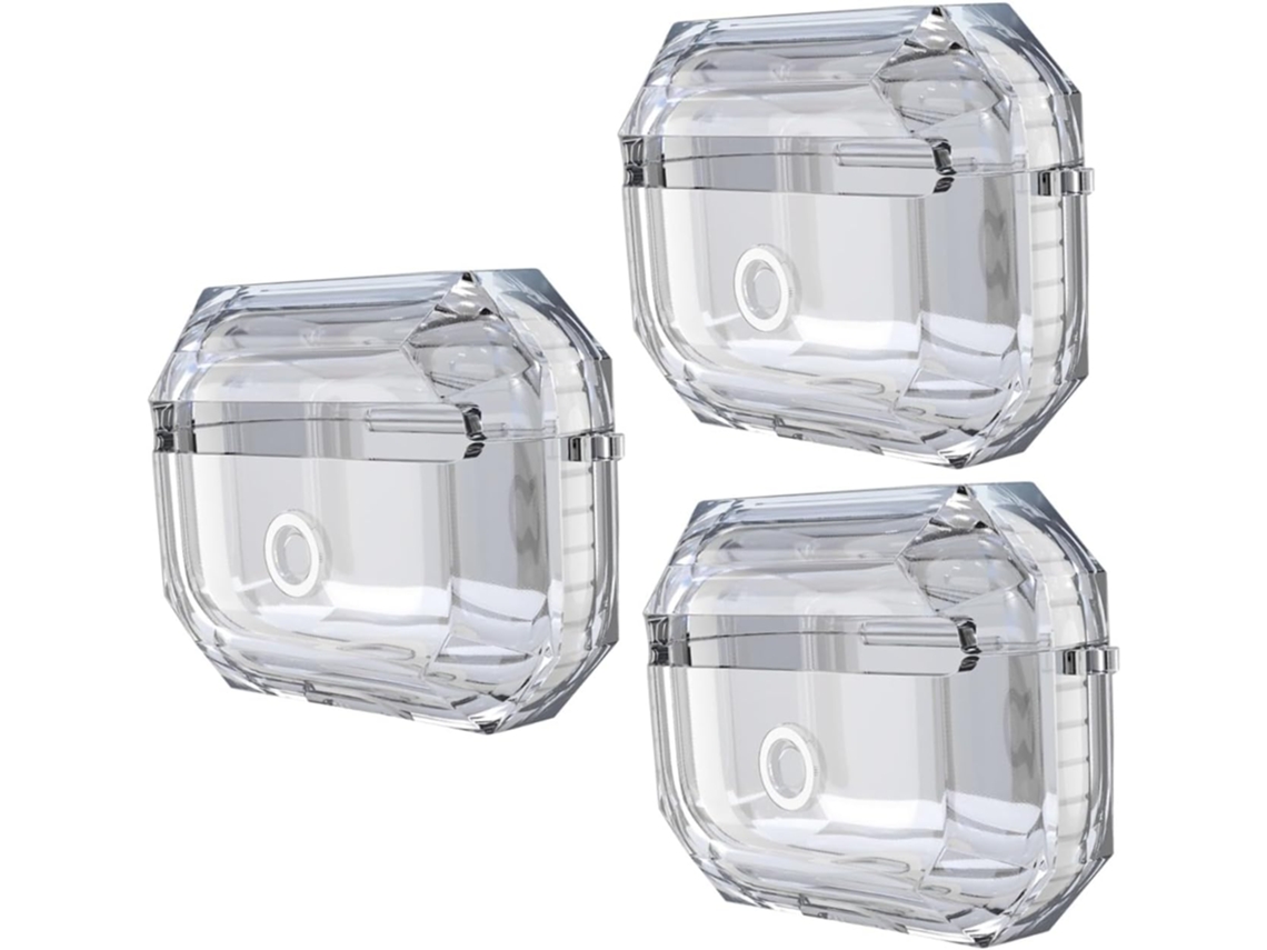 Conjunto de 3 Peças de Estojo Transparente em Tpu para Fones de Ouvido Sem Fio, Compatível e Durável. SFUSHOS