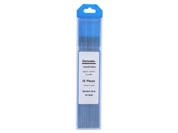 10 Peças De Eletrodos De Tungstênio Para Soldagem Tig Com Arco De Argônio, Agulha Pura, Cabeça Verde Wp, 1.6mmx150mm