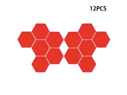 Baok - 12 Adesivos de Parede Hexagonais de 4cm com Efeito Espelhado 3D para Decoração de Casa - Faça Você Mesmo