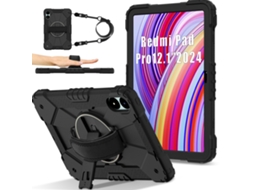 Lurelia Capa Para Redmi Pad Se 8.7 (2024), Silicone, Preto, Proteção Contra Quedas
