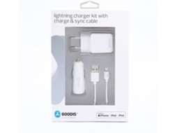 KIT Carga Lightning GOODIS GKL4766WH Branco (Outlet Caixa Aberta)