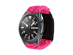 Bracelete Pulseira Fio Entrançado para Ticwatch E2 Rosa