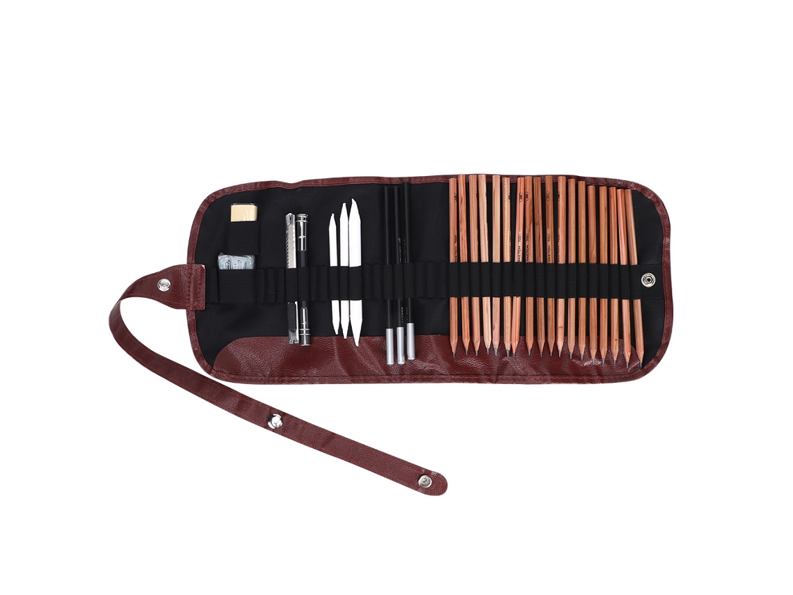 Conjunto de Ferramentas para Desenho: Borracha, Suporte para Lápis, Apontador de e Extensor AQUAFORGE