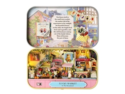 Kit De Casa Em Miniatura Diy Com Móveis Para Adolescentes Adultos Presente Memorável Lucky Market