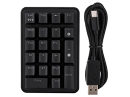 Teclado Numérico Ajazz Ak21 Teclado Numérico Mecânico Steampunklaxiscreed (interface Usb Tipo C Sem Interruptor)