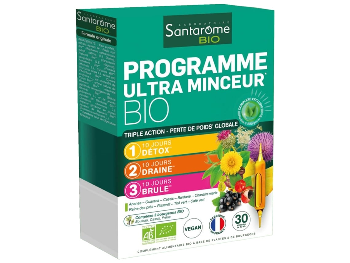 Programa Bio Ultra Emagrecimento Bio 30 Ampolas SANTAROME
