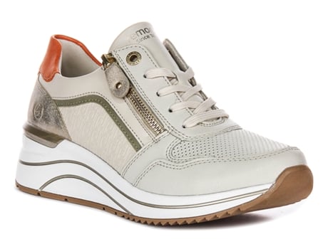 Sapatilhas De Mulher Remonte Regular Fit Pele Bege (42)