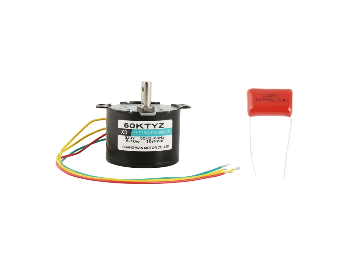 Motor Síncrono De Baixa Velocidade E Alto Torque Ac220v 10rpm Cw/ccw Pequeno