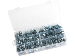 Conjunto de 135 abraçadeiras de metal zincado Alipis, mini fivelas mola para mangueiras de água