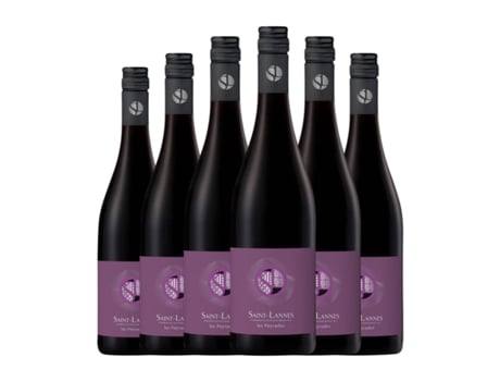Vinho SAINT LANNES Les Peyrades Rouge Vin de Pays Côtes de Gascogne (0.75 L - 6 Unidades)