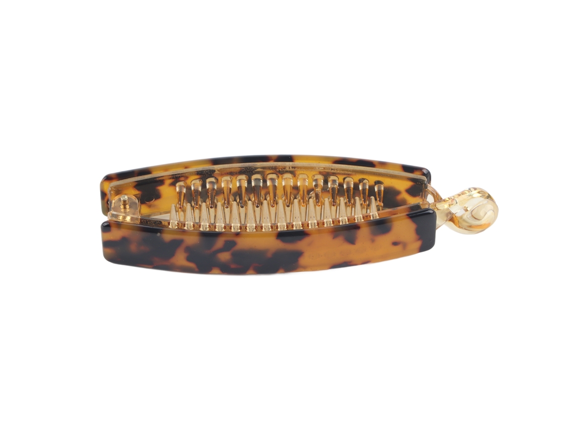 Garras De Cabelo Marrom Em Estilo Tartaruga, Clipe Em Formato De Banana, Acessórios De Penteado Other