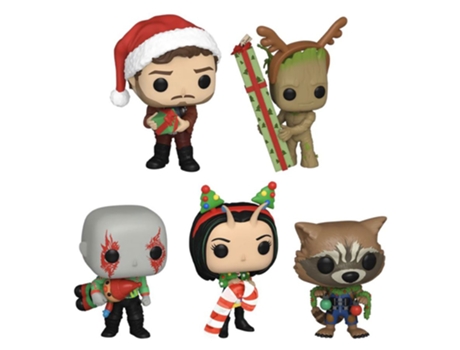 Figura Funko GUARDIÕES DA GALÁXIA Especial de Férias Us Ex Pop! Vinil 5Pk