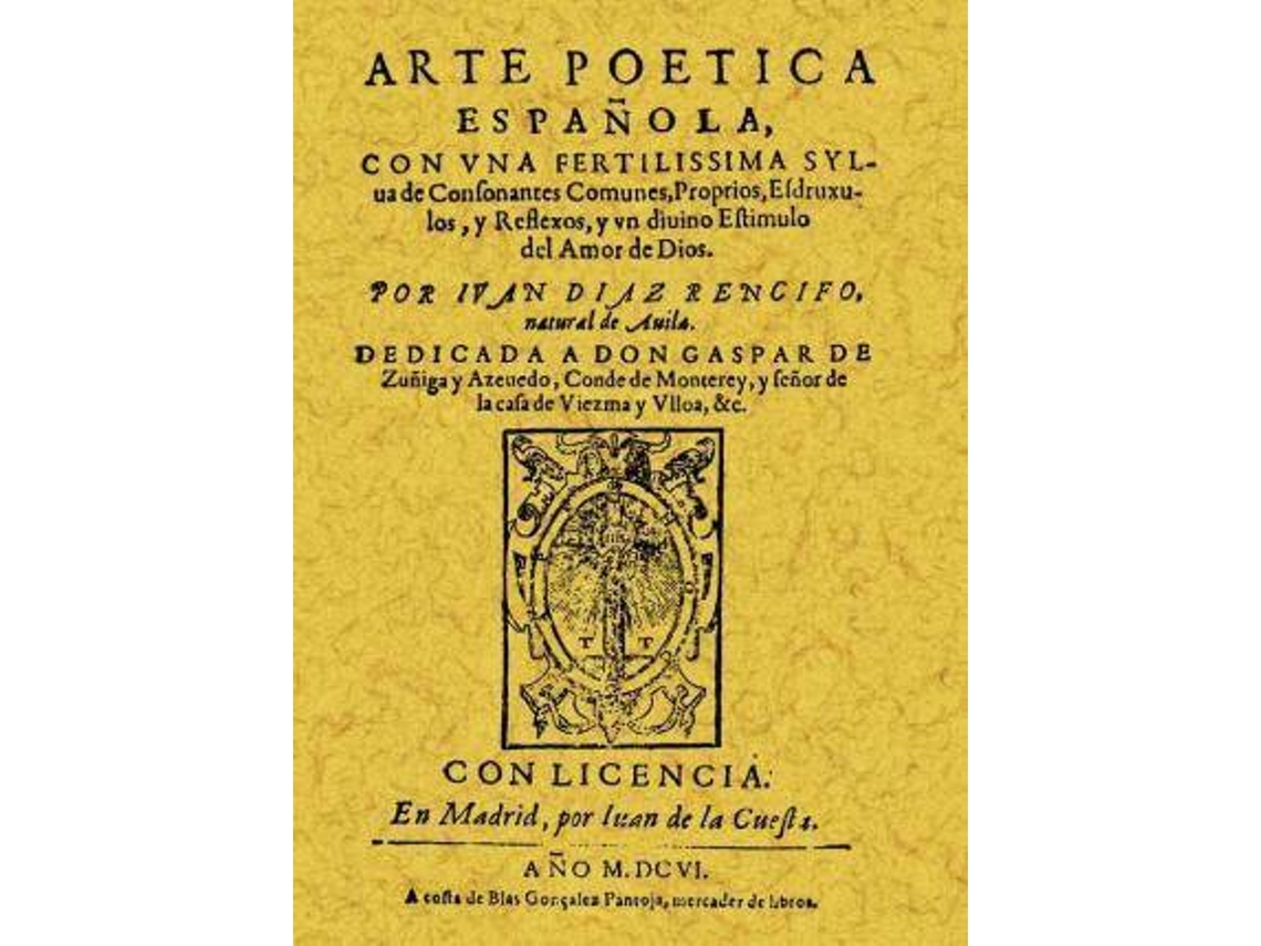Livro Arte Poética Española de Juan Diaz Rengifo (Espanhol)