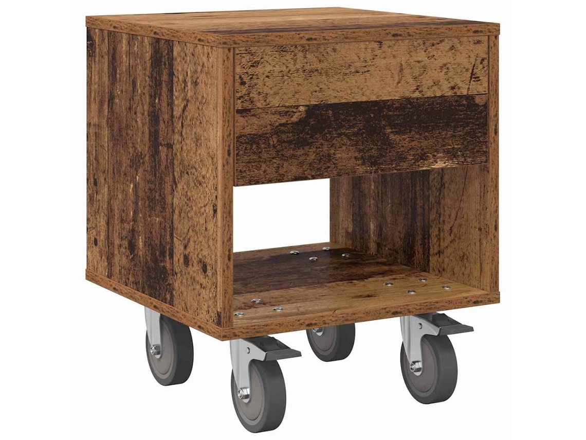 Mesa de cabeceira Madeira Antiga 40,5 X 40 X 48 Cm MAISON EXCLUSIVE