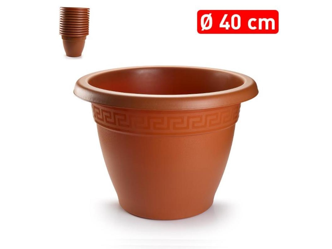 Maceta redonda 42,5x33,5cm 11272 marron
