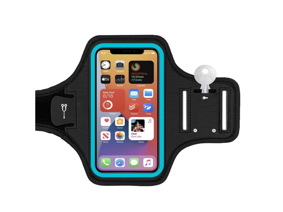 Braçadeira Universal Para Fitness E Esportes Para Celulares De 6,5 Polegadas - Azul