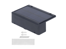 Lâmpada Solar Externa Ip65 Super Brilhante para Jardim Degraus Pátio Caminho Parede