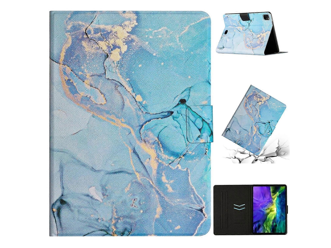 Capa de couro com estampa de mármore Webake para iPad Pro 11 (2024)