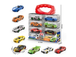 Miniaturas de Carros Deslizantes em Escala 1/64, Brinquedos Infantis MDUG (8 Carros)