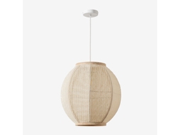 Sklum Lâmpada De Teto Suspensa Em Linho Ziyec Linho Beige Creme         Ø45 Cm