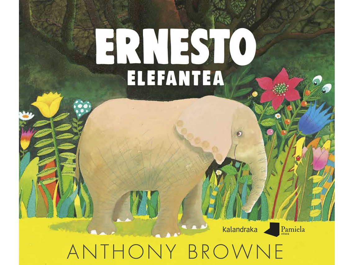 Livro Ernesto Elefantea de Anthony Browne (Basco)