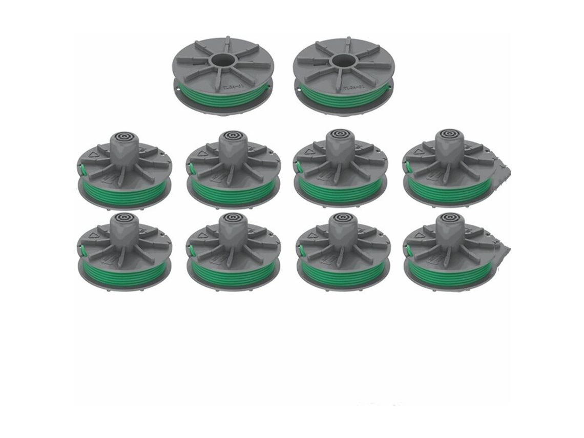 Pacote com 10 Unidades, Carretel de Fio: Carretel para Aparador Turbo/aparador de Bordas, Código 9811 Vert AQUAFORGE (5309 20)