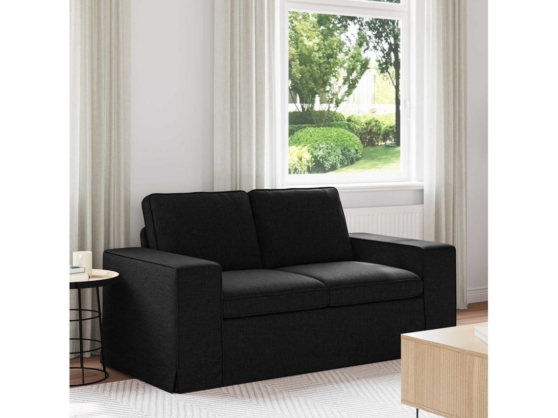 Vidaxl Sofá Preto 162 X 80 X 82 Cm Tecido