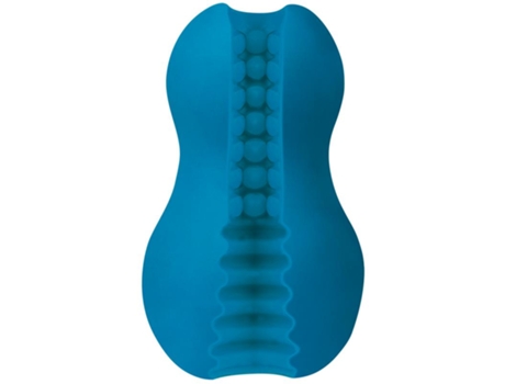 Masturbador De Entrada Dupla Excitador Azul MOOD