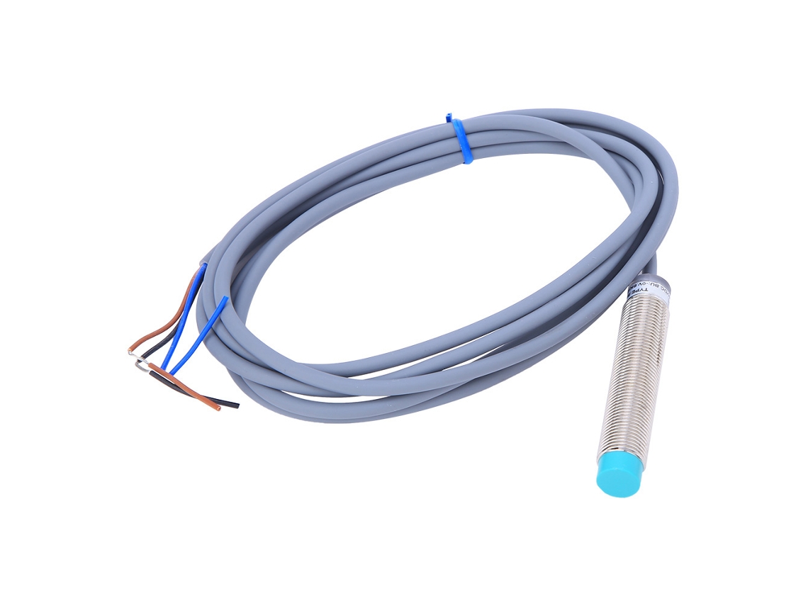 Sensor De Proximidade Indutivo Metálico Laxiscreed Φ12mm Npn Nc Dc 10-30v Com Ficha De 3 Fios
