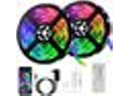 Fita Led Inteligente Bluetooth Bleosan 10m 300 Rgb 5050 Smd Com Controle Remoto App, Sincronização Com Ritmo/função Musical Slowmoose