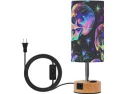 Luminária De Mesa Com 3 Níveis Intensidade, Portas Usb C + A E Lâmpada Led Inclusa Para Escritório