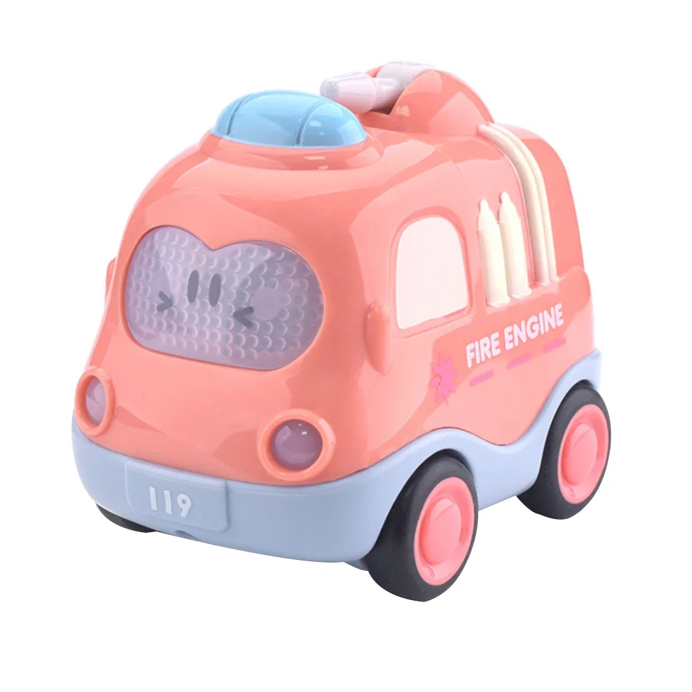 (estilo 7) Miniatura De Carro De Desenho Animado Em Plástico, Modelo De Brinquedo Com Função De Fricção.