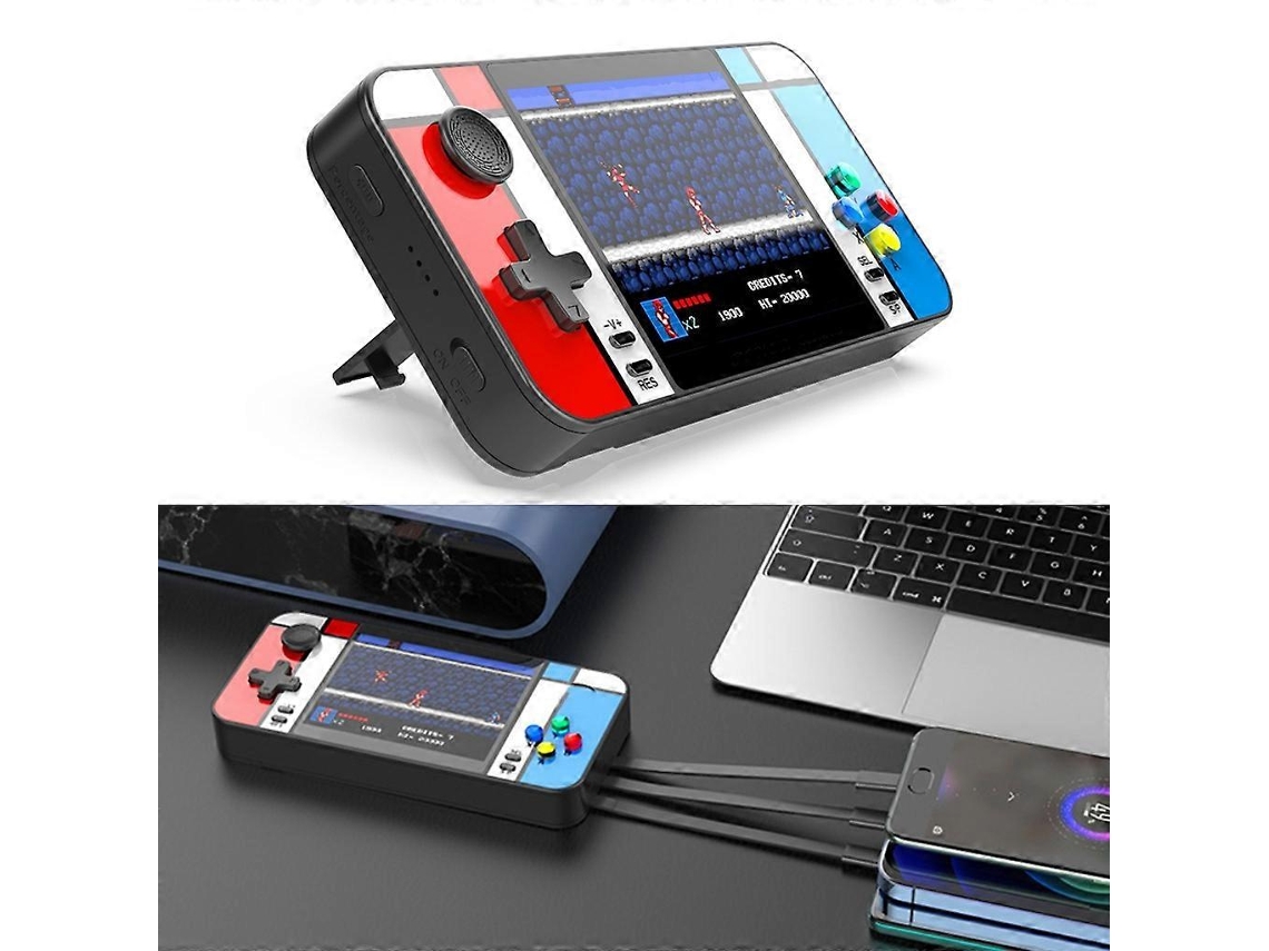 Console De Videogame Retrô Com 500 Jogos Integrados E Bateria Externa De 8000 Mah. Hengjian