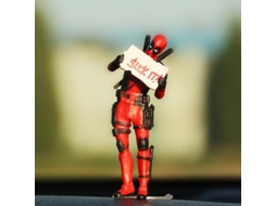 Figura GAATPOT Marvel Avengers Car Interior Decoration Anime Action Deadpool Center Console Rearview Mirror Decoration Model Doll Toys