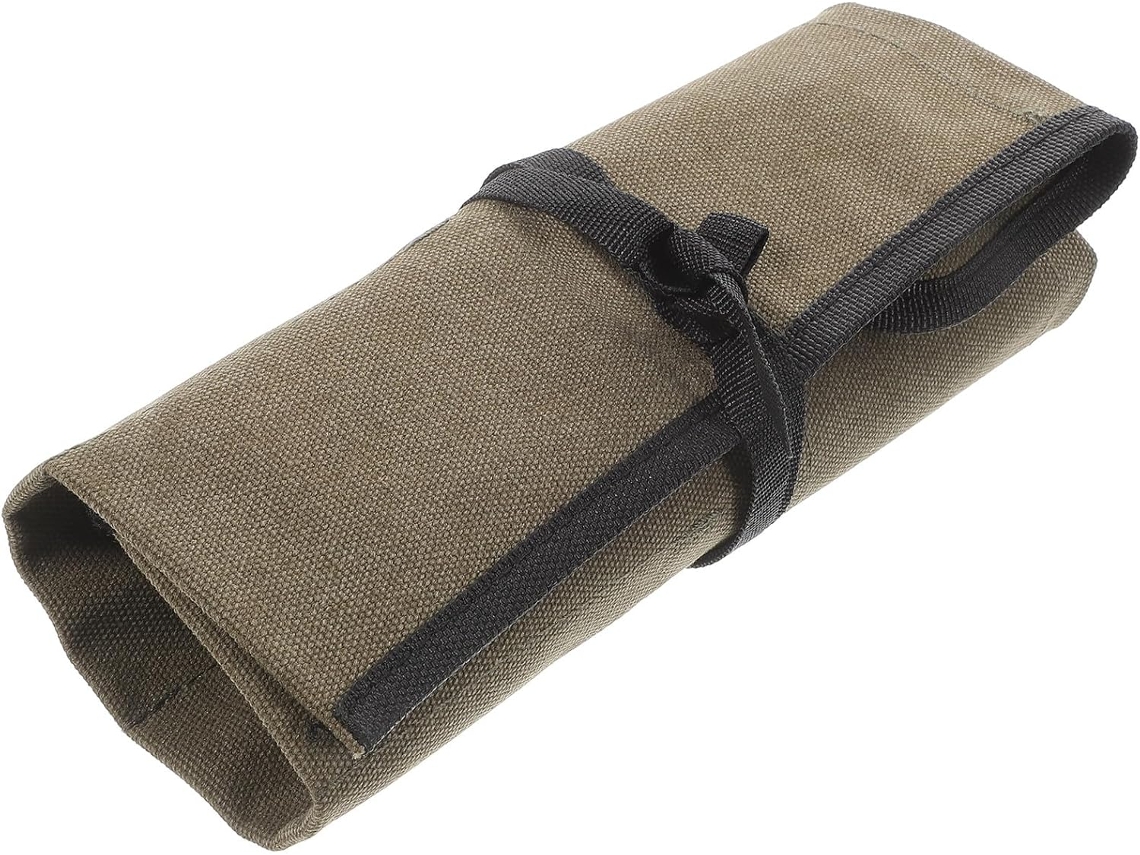 Kit De Ferramentas Em Lona Com Vários Compartimentos Para Guardar Pequenos Objetos.