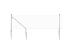 Conjunto 1 Painéis De Cerca Vidaxl Prateado Aço (50 X 0,6 M)