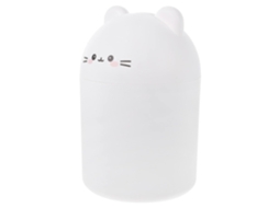 Lixeira de Mesa Garneck com Desenho Urso Fofo, Pequena, Resistente e Prática para Escritório, Quarto Ou Sala e