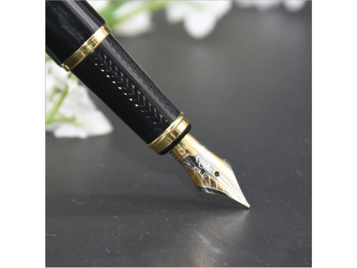 Conjunto de Canetas de Presente Luxuosas e Elegantes e Elegantes para Negócios Executivos de Assinatura de Escritório Preta Caneta
